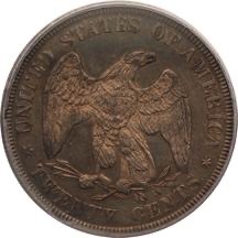 USA 1875 20 cent reverse
