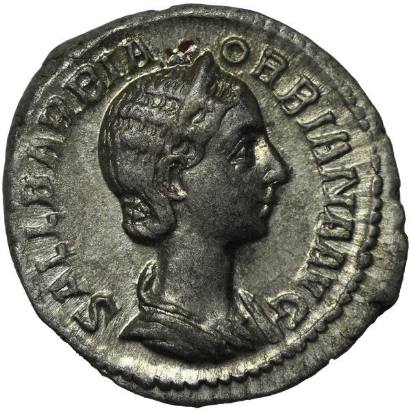 Ancient Roman Empire Empress Orbiana AR obverse