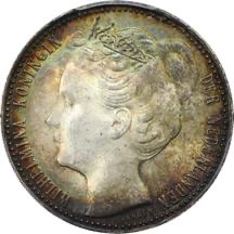Netherlands 1898 1 gulden obverse
