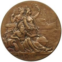 Belgium 1911 Norddeutscher Lloyd Steamship Company - DuPuis Bronze Medal