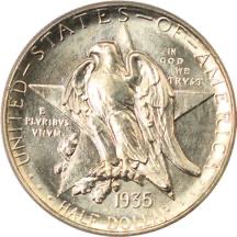 USA 1935S commemorative half dollar obverse