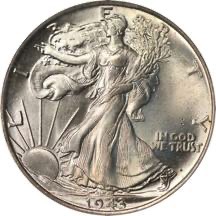 USA 1943 50 cent obverse