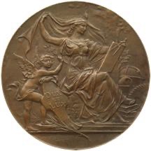 France circa 1894 La Science Bronze Medal Bottée 