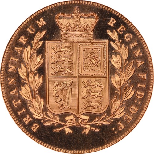 Great Britain 1879 dated Queen Victoria Fantasy coin reverse