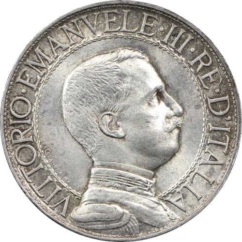 Italy 1910 1 lire obverse